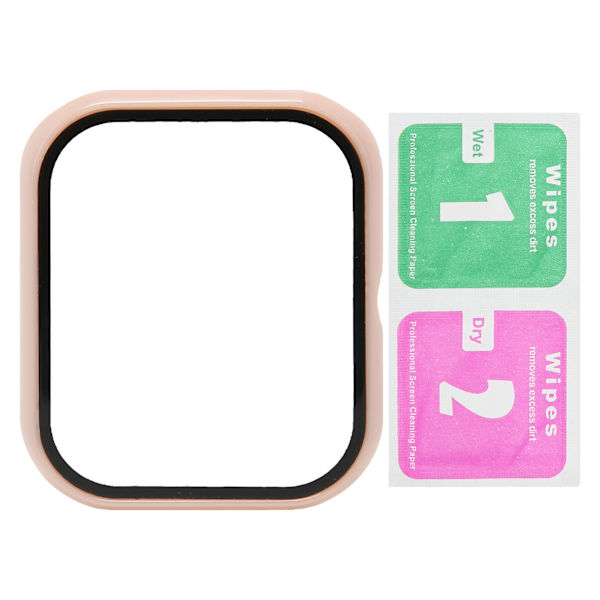Watch Proetction Cover PC Herdet Glass Full Cover Watch Screen Case for Haylou RS4 Sakura Pink