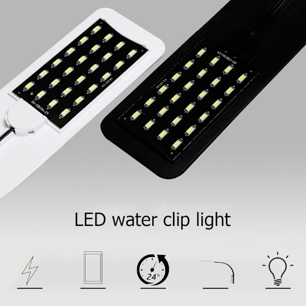 10W Ultratynd LED Akvarielys Højdepunkt Akvarielampe med Klips