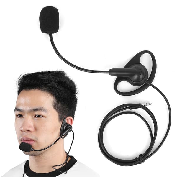 3,5 mm ørekrog tovejsradio-øretelefon Bluetooth-kablet intercom-headset til V6 V4 motorcykel