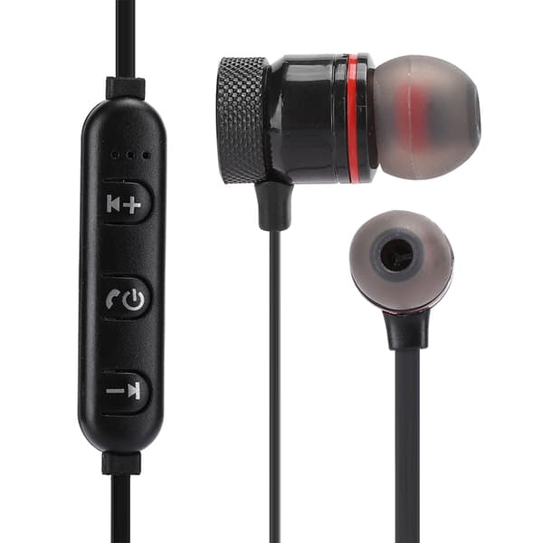 Trådlös Bluetooth Sport Hörlur In-Ear Brusreducerande Hörlurar Headset (Svart)