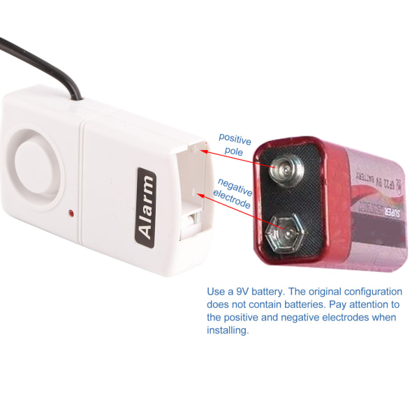 CN-plugg 220V LED-indikator Smart 120db Automatisk strømbruddsfeil Alarmvarsel Sirene