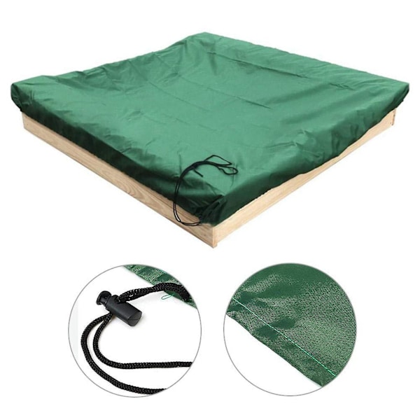 Vattentät dammsäker UV-skydd leksak poolskydd 150cm x 150cm blå