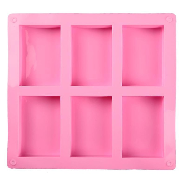 1 stk. Silikoneform til Konditori Chokolade Kage Slik Form Mini Kage Non-Stick Praktisk til Køkken Bageri (Pink)