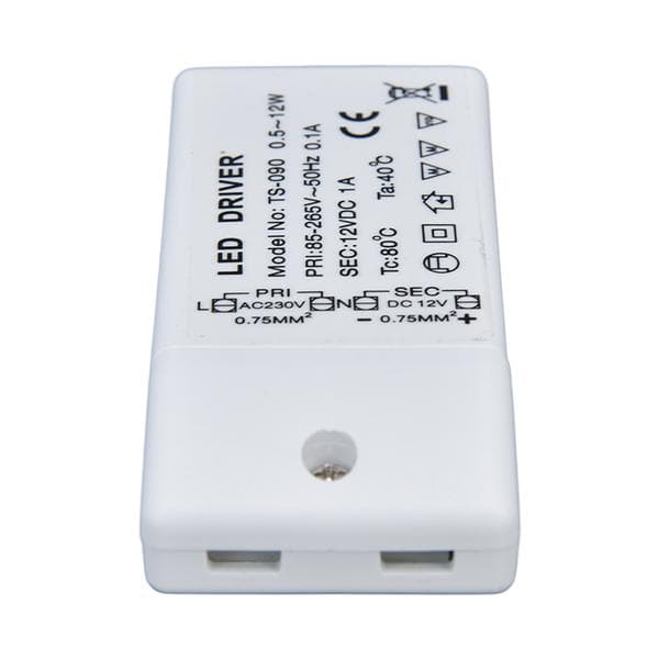 LED-driver 12W 12V DC 1A strømforsyning LED-lampe konstantstrømsdriver strøm AC 85-265V 0.1