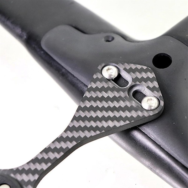 Kolfiber Cykelstyre Datorfäste F12 för Garmin Cateye