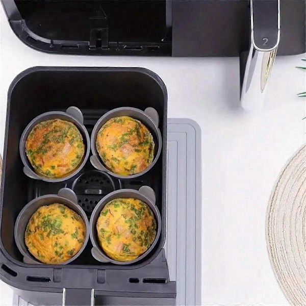 Air Fryer Muffin Box Non-Stick Äggkokare B