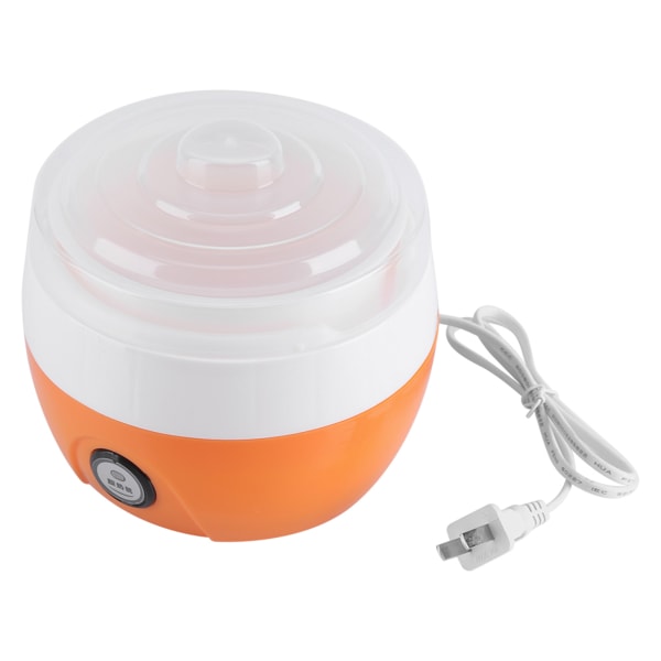 220V 1L Elektrisk Automatisk Yoghurt Maker Machine Yoghurt DIY Værktøj Plastbeholder CN-stik (orange)