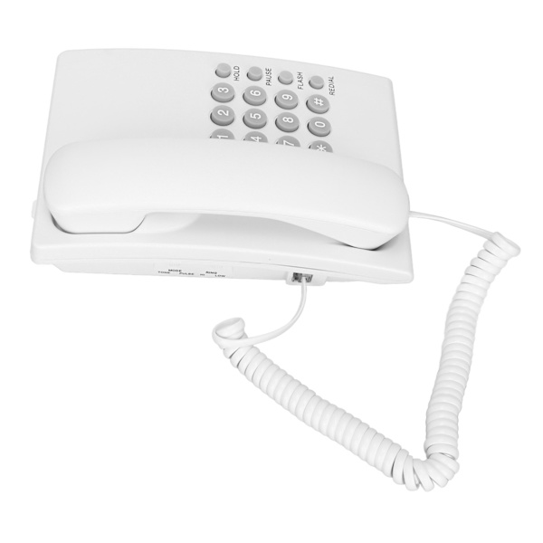 Bordtelefon til vægmontering - Genopkald af sidste nummer - P T-tilstand - Ledningstelefoner til hjem og hotel