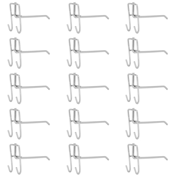30 stk Supermarked Krok Iron Grid Hylle Krok Smykker Display Hylle Krok 3,5 mm tykkelse 15 cm / 5,9 tommer lang