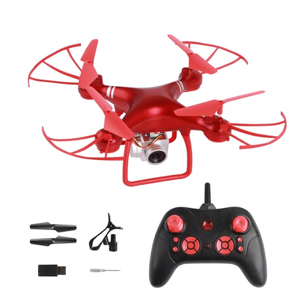 4K HD Kamera Drone WIFI Realtids Overføring RC Drone Quadcopter Rød