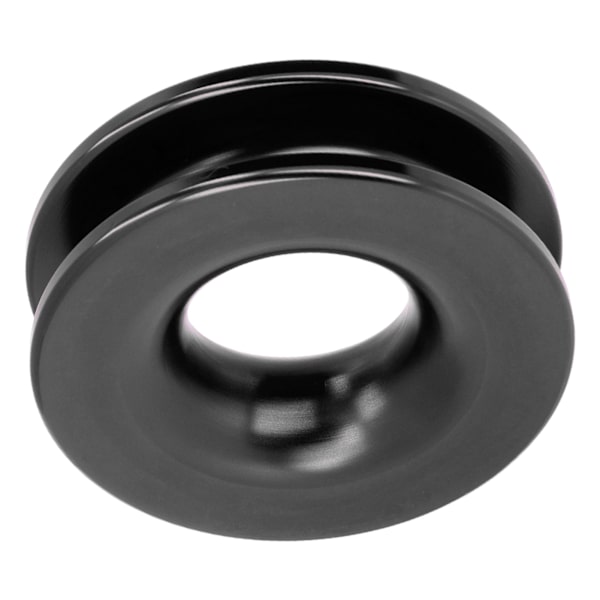 Redningsring Træk Snatch Remskive Aluminiumlegering til ATV UTV Truck Marine Båd ShacklesSort