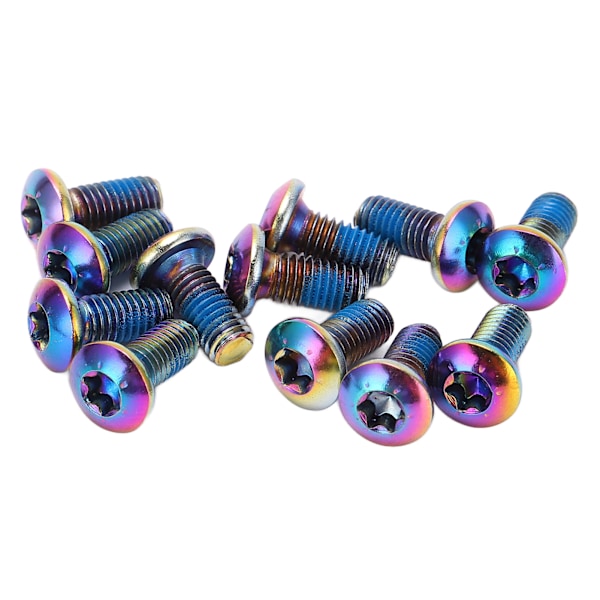 12 st M5x11,5 mm Cykelskivbroms Rotorbultar Skruvar Legering Stål Bromsskivor Skruvar för Mountainbike