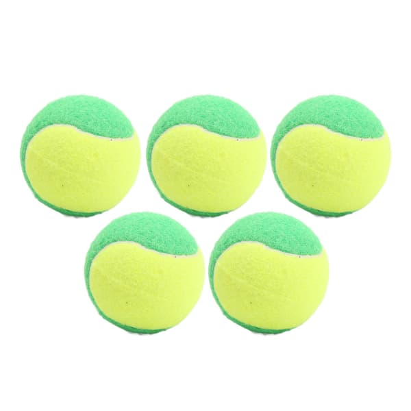 5 st 6 cm gummiball Tennisbollar Elastiska Squashbollar Stressbollar för Träning Underhållning Grön