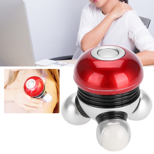 Mini multifunktion cervikal midja Vibrationsakupunktsmassager för hela kroppen