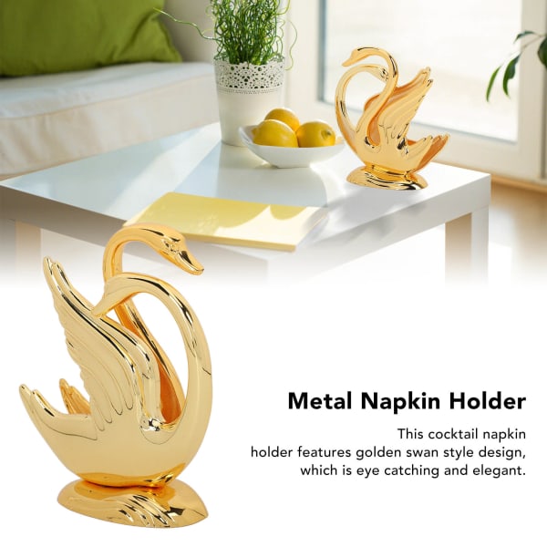 Golden Swan Design Servetthållare - Elegant rostfri legering för barer och hotell