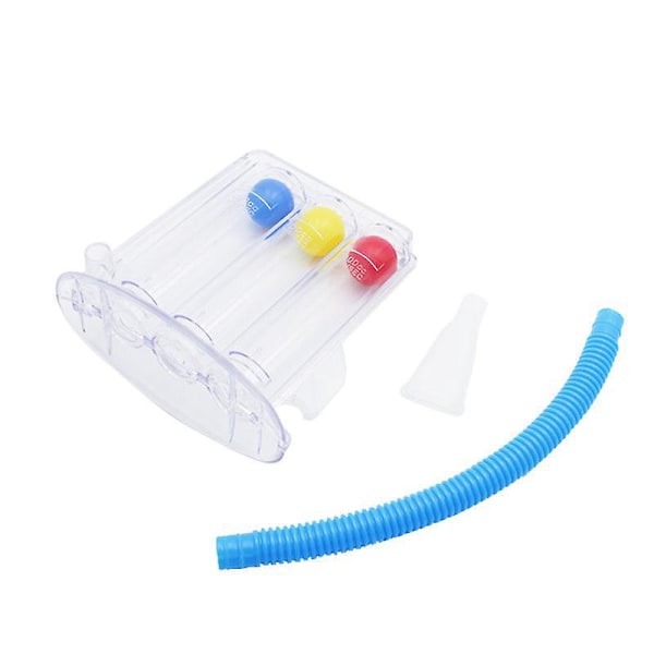 BreathEasy Lungtränare | Tvättsbar & Hygienisk | Noggrann Andningsmätning | Bärbar Handtag
