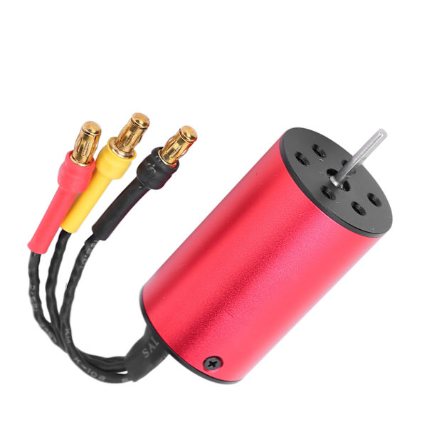 HH2440 4000kv Harjaton moottori Kevyt 1/18 RC Harjaton auto/laiva Punainen metalli