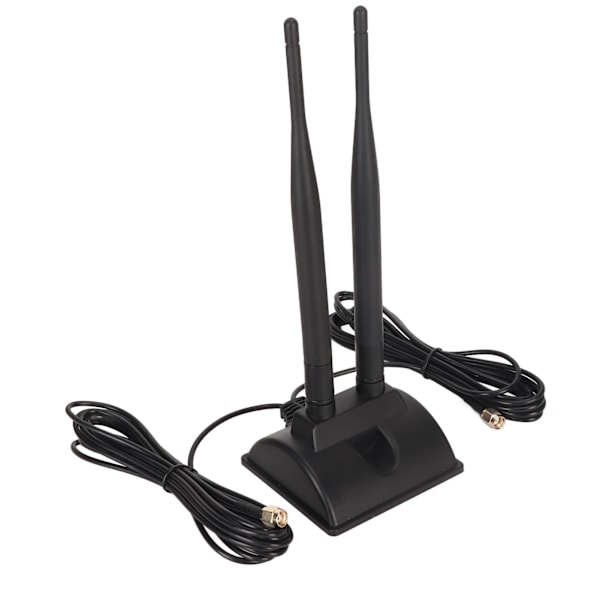 Dubbel WiFi-antenn 2.4GHz 5GHz 5.8GHz 6DBI High Gain Justerbar vinkel Magnetisk bas RP SMA hanantenn för router