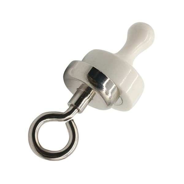 Magnetiska tryckknappar, kylskåpsmagneter, multifunktionella för utomhus, tält, camping, kök, vita