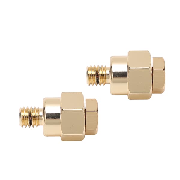 2 STK Kort Side Stolpe Batteri Adapter Terminal 3/8in NPT Gevind Messing til Positiv Negativ