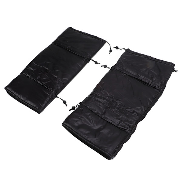 2 st varma knäskydd nylon fleece vindtäta ben knäskydd för snöcykling ridning skridskoåkning