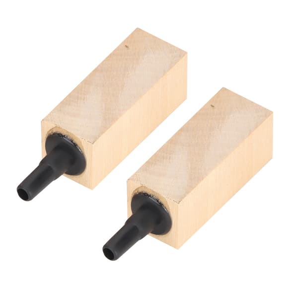 2 stk/sett Naturlig tre luftboble stein diffuser for akvarium fisketank (S)