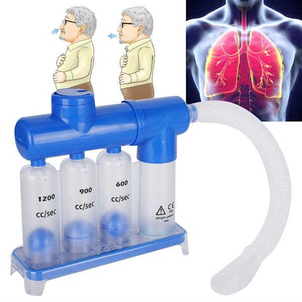 Breathing Trainer Vital Capacity Exercise Lung Function Respiratory Exerciser Instrument