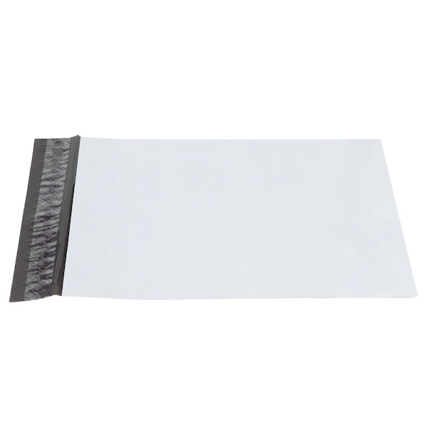 100 stk tykke polyetylen vanntette selvforseglende logistikkleveringsposer (17x29cm)