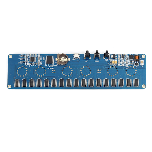 STM8S005 DC-styring 12V 1A elektronisk IN14 Nixie-rør LED-kretskort PCBA RGB-brikke USBMicroUSB-grensesnitt