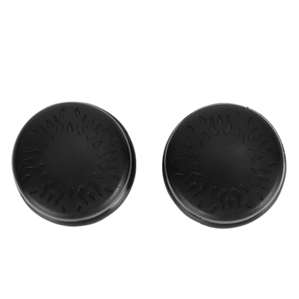 2 stk. Thumbstick blødt silikonecover greb stick joystick controller gamepad nøglehætte til PS5 sort