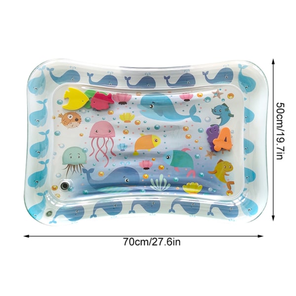 Oppustelig Ice Pad Prone Pat Water Cushion Marine Life Mat 50*70cm