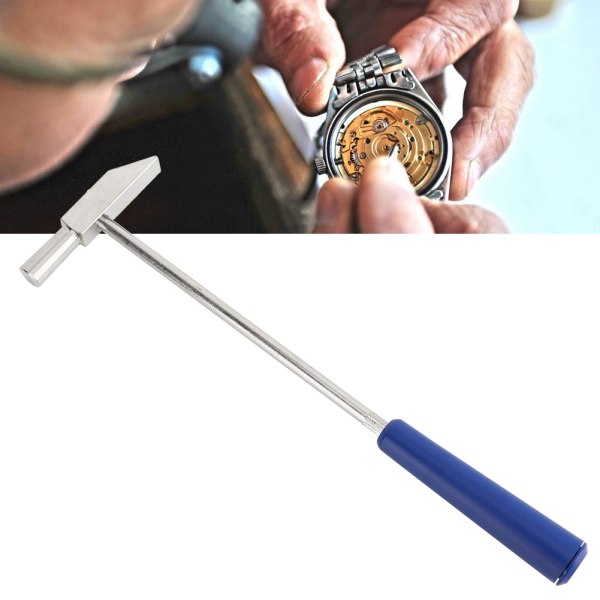 Mini bærbart metall dobbelthode smykker klokke reparasjon Hammer DIY reparasjonsverktøy (#A)