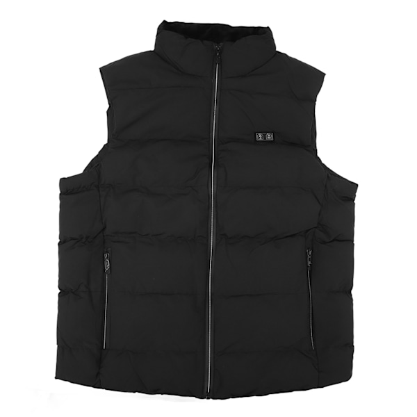 Elektrisk oppvarmet vest 15 oppvarmingssoner Lett Vanntett Dual Control USB oppvarmet vest for Camping Ski Utendørs 4XL