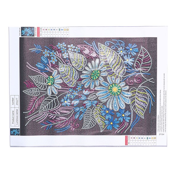 5D DIY Natlysende Rhinestone Maleri Blomster Rhinestone Billede til Hjem Soveværelse Dekoration