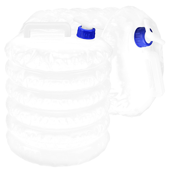 2PCS 15L Utomhus Bekväm PE Fällbar Vattenpåse Camping Jakt Bil Fällbar Hink