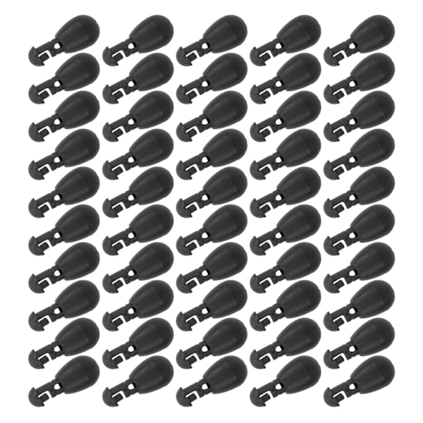 Perler til karpefiske - Matchfiske - Connectorperler for krokforbindelser - Materperler - Tilbehør til karpefiske - Svart - Stor