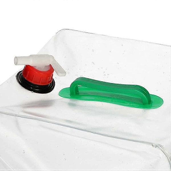 Set med 4 hopfällbara vattenbehållare med handtag och tappkran 20 L