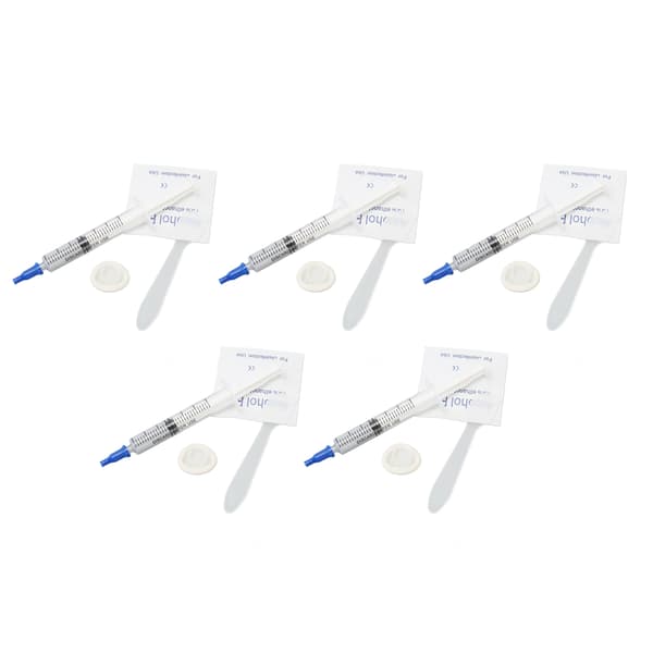 5 stk. termisk pasta 3,2W/m.k metalfri sikker stærk vedhæftning termisk ledende fedt til chipset GPU CPU printer 2,5 ml, 0,11 oz