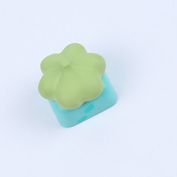 Gaming Keycaps Universal Söta Cartoon Form Resin Keycap för Mekaniska Tangentbord Gröna Bulbasaur