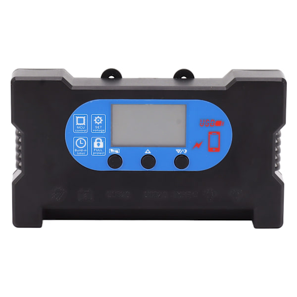 5V Solar Charge Controller Solpanel Charge Controller med hurtig opladning Dual USB Type C Port 20A