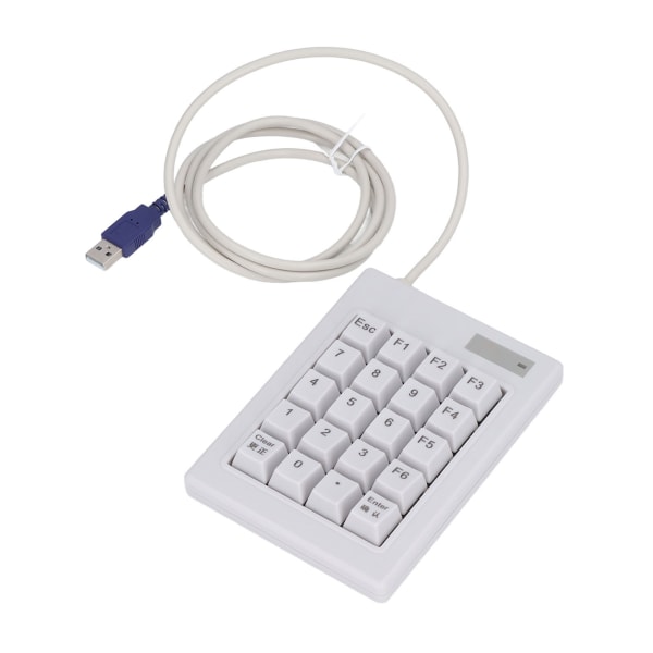 20 taster numerisk tastatur DC 5V lineær handlingsbryter USB-kablet mekanisk numerisk numerisk numerisk numerisk tastatur med antiskli matte for bærbare stasjonære PC-er