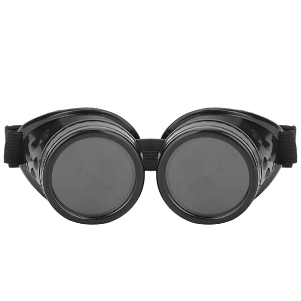 ABS Vintage Style Steampunk Goggles dubbla lager solglasögon för Party Prop Decorblack