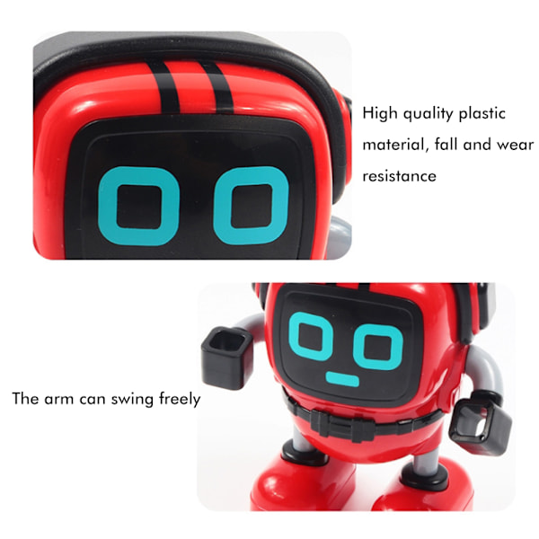 DIY Robot Leksak Mini Robot Dra Tillbaka Inertia Snurrande Topp Pussel Robot Tidig Utbildning Leksak för Ålder Över 6 År Gamla Barn