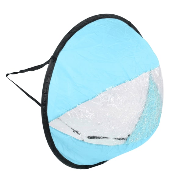 Polyesteritafti kestävä kokoontaittuva kajakki tuulipurje läpinäkyvä ikkuna kanootti tuulipurjevene vesiurheilutarvikeKajakkipurjehdussininen