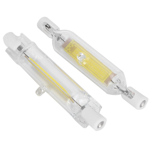 2 st R7S COB-lampa 5W 78mm Highlight Dubbelsidig Flood Light Källa Tillbehör 230V Kall Vit 6000K