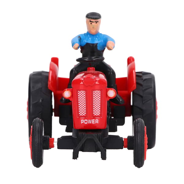 Simulering Traktor Fordonsmodell Robust Legering Teknik Bonde Bil Leksak för BarnRöd