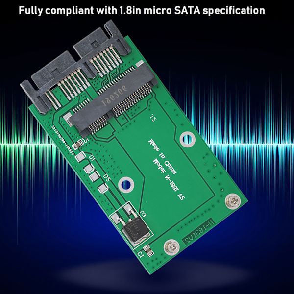 Mini MSATA kort til 1,8 tommer Micro SATA Interface Adapter Converter Card Disc