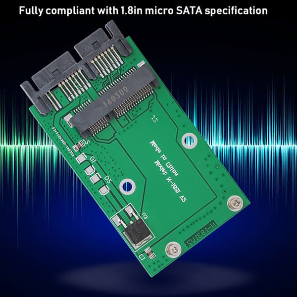 Mini MSATA-kort til 1,8in Micro SATA-interfaceadapterkonverterkortdisk