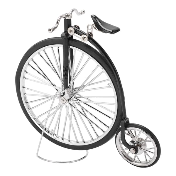 Cykelmodel Sort Store Små Hjul Retro Design Legeringsmateriale Legetøjscykelpynt til Borde Bogreoler