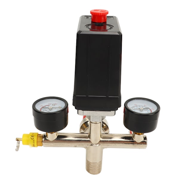 Luftkompressor tryckbrytare 0 till 180PSI tryckregulator reglerventil med 2 mätare